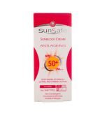 كرم ضد آفتاب و ضد چروک سان سیف بدون رنگ Colorless sunscreen and anti-wrinkle SPF50