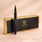 خط چشم ماژیکی ضد آب سالوته مدل Carbon Black با رنگ مشکی کربنی و جعبه لوکس