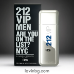 عکس ادو پرفیوم مردانه پینک ویژوآل 212 VIP حجم 80 میلی لیتر با پس زمینه استودیویی تیره