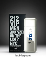 عکس ادو پرفیوم مردانه پینک ویژوآل 212 VIP حجم 80 میلی لیتر با پس زمینه استودیویی تیره