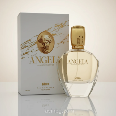 ادوپرفیوم زنانه Good Girl Angela 100 میل اولترا ویرچوال با بک گراند پاستیلی و واترمارک lavinbg.com