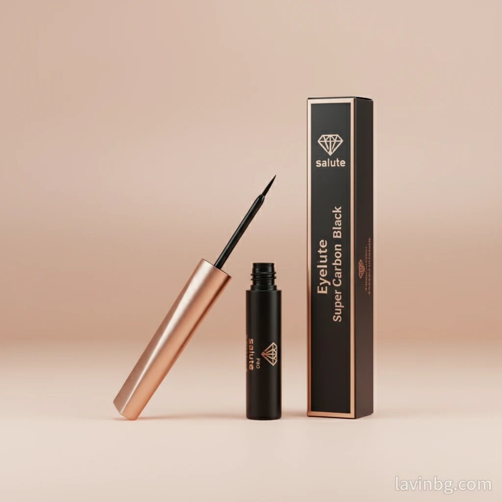 خط چشم مایع سرتخت سالوته Super Carbon Black | لاوین خط چشم مایع سرتخت سالوته مدل Super Carbon Black با جعبه