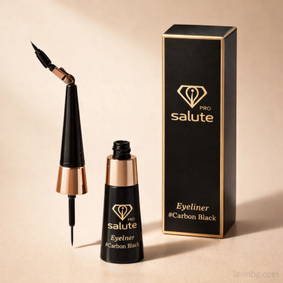 خط چشم مایع مفصلی سالوته مدل Super Carbon Black با جعبه اصلی